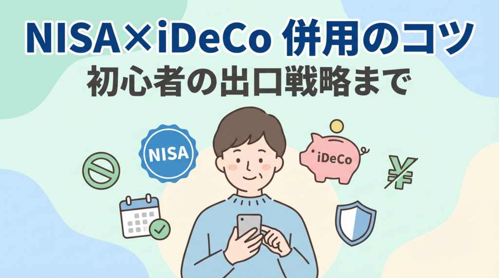 NISAとiDeCoの併用のコツと出口戦略を初心者向けに解説するサムネイル